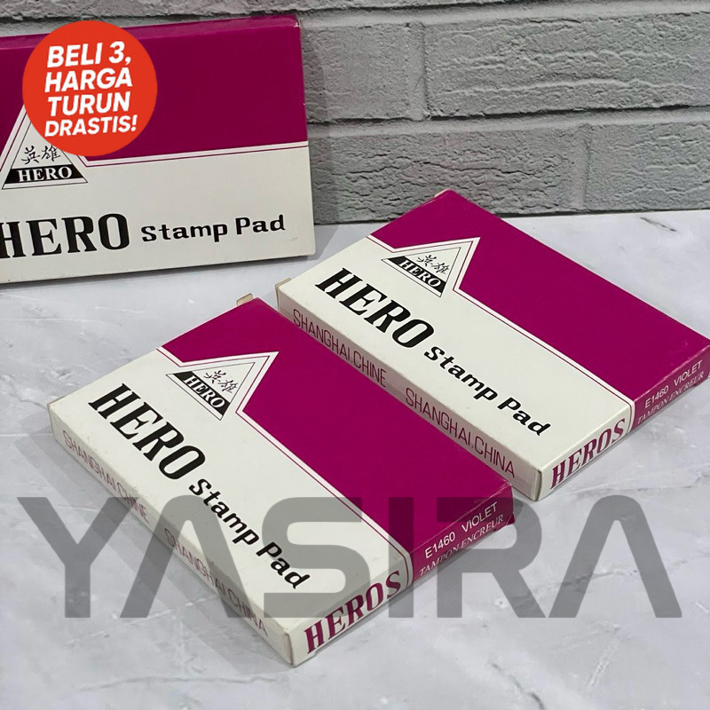 

SATUAN 1 PCS Stamp Pad Hero Besar E1460