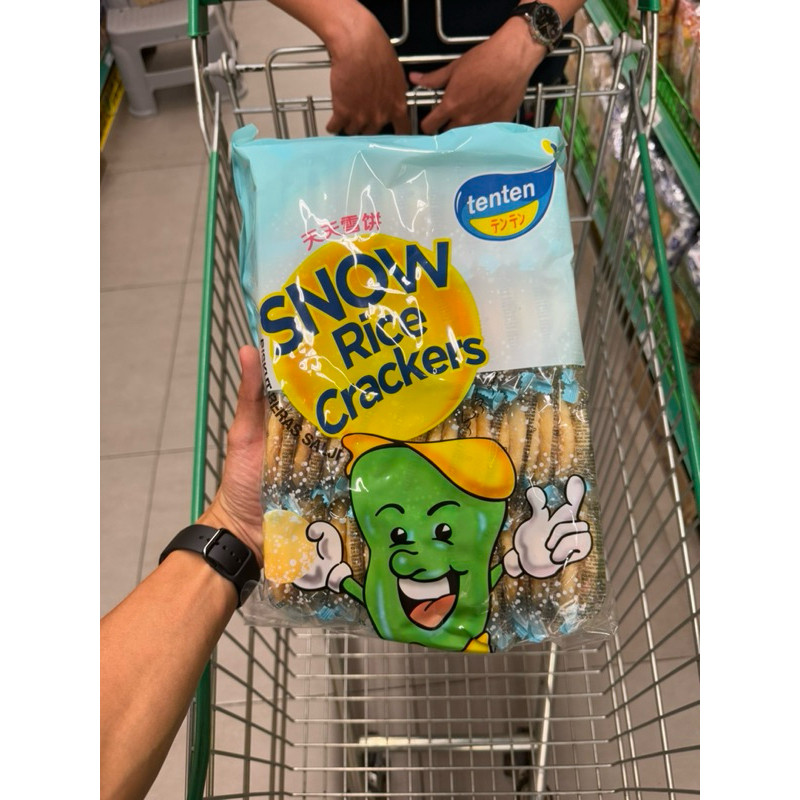 

tenten snow rice crackers 40's 360gr / corn cheese crackers 40's 230gr / original rice crackers 40's 230gr