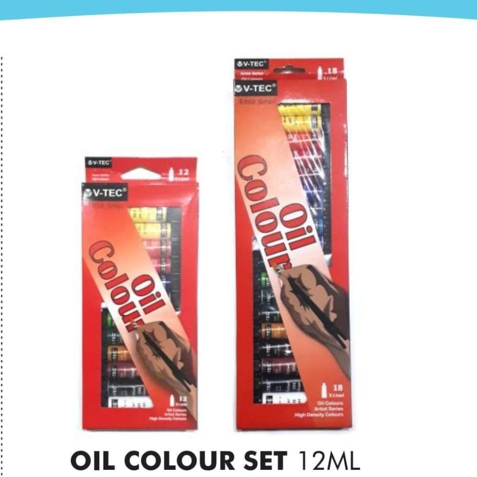 

CAT MINYAK VTEC 12 ML 12 & 18 WARNA / VT1386 & VT1388 / VTEC OIL COLOR/ OIL COLOUR VTEC