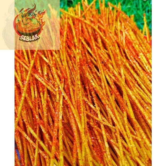 

(Seblak krispi) Mie lidi kiloan 1000gr (kualitas super)/Mie lidi renyah/mie lidi aneka rasa