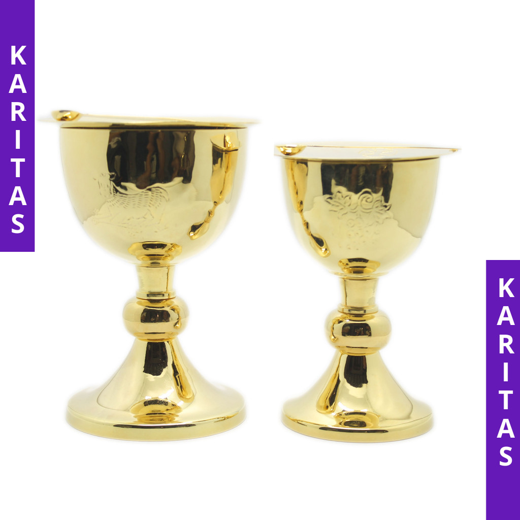 Murmer_Asix Piala Perjamuan Katolik (Lapis Emas) / Peralatan Misa Katolik / Piala Kuningan