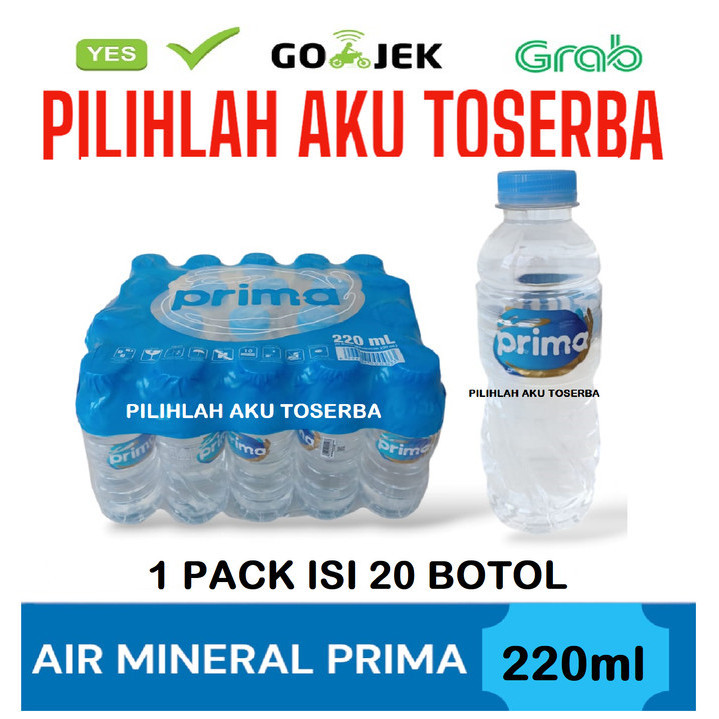 

Air Mineral Prima Prim-A Botol Super Mini 220 ml - ( HARGA 1 PACK ISI 20 )