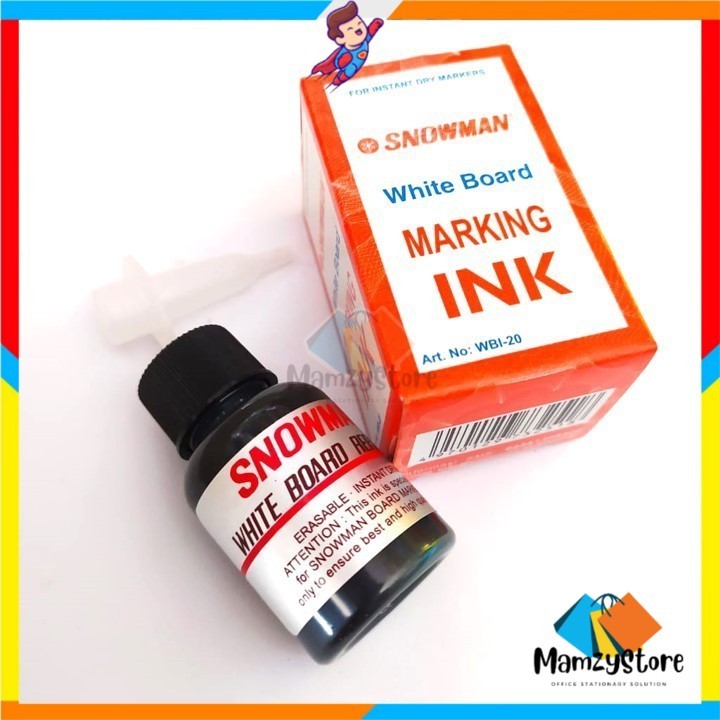

Tinta Spidol White Board Snowman WBI 20 / Refill Marking Ink WBI-20