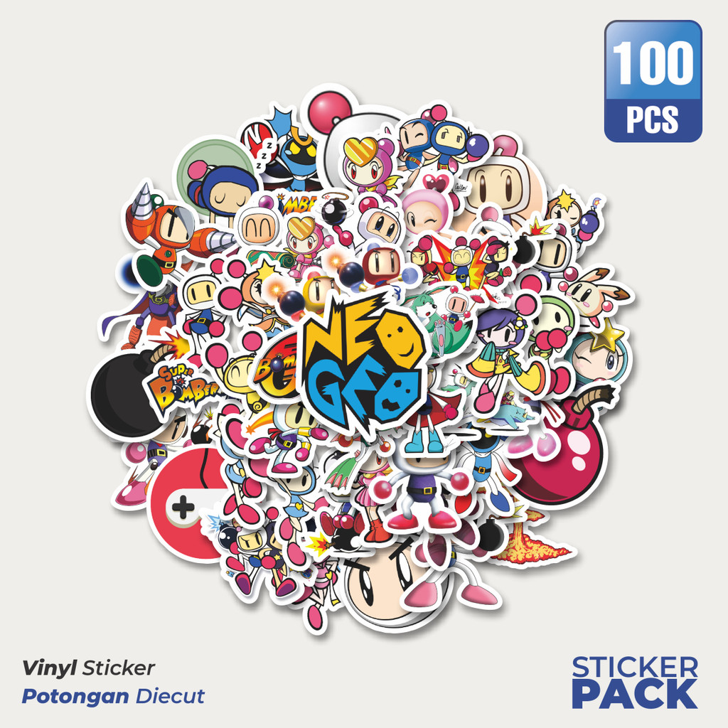 

Stiker Vinyl Stiker Game Series Bomberman Mix 1 Waterproof Aesthetic- Untuk Laptop, Motor, dan Helm - Paper Stationery Pack