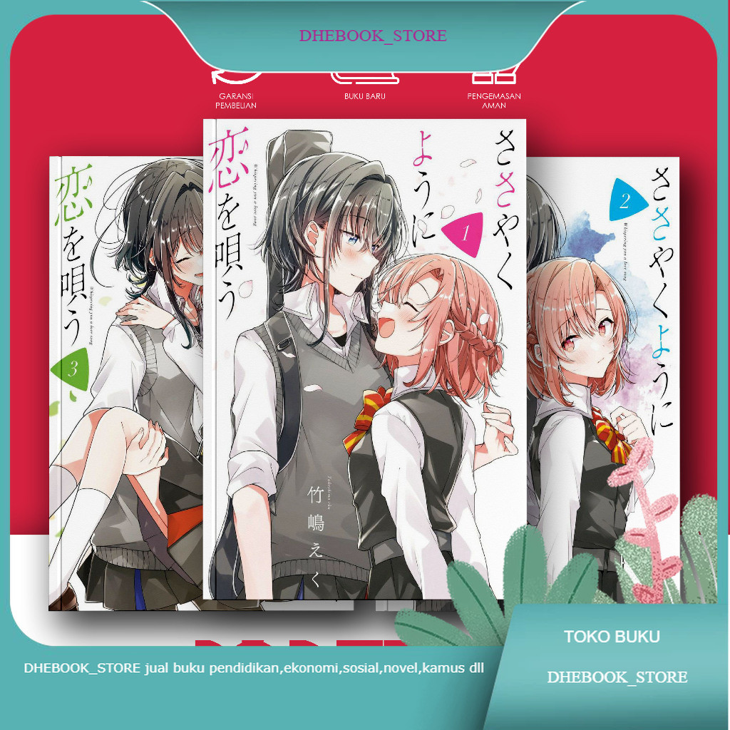 Buku Komik Manga Whispering You a Love Song, Sasayaku You Ni Koi Wo Utau Vol. 1-10 by Takeshima Eku 
