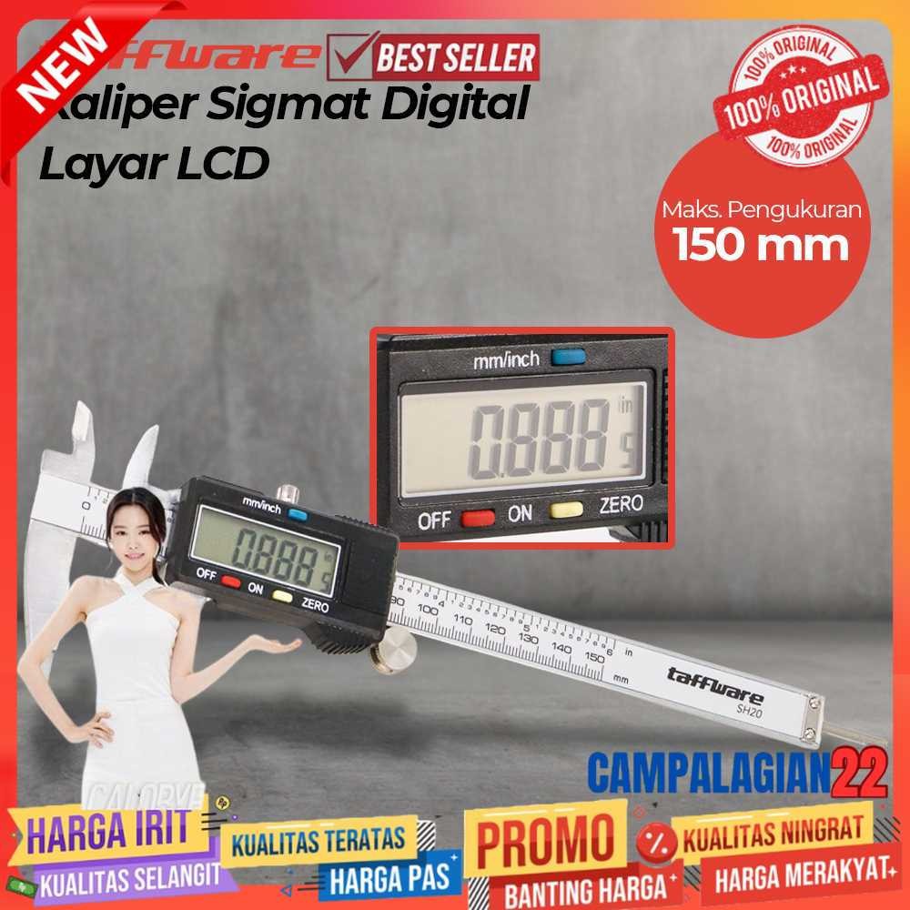 

Taffware Kaliper Sigmat Penggaris Jangka Sorong Digital Layar LCD - SH20