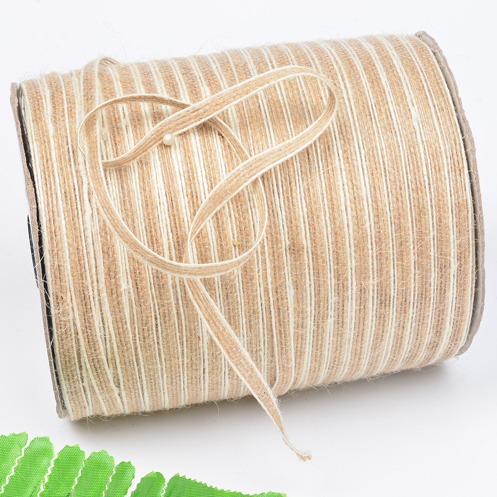 

10M Natural Jute Burlap Ribbon Rustic Vintage Wedding Decor 5mm Width Hessian Lace Tape Christmas Birthday Party Supplies DIY