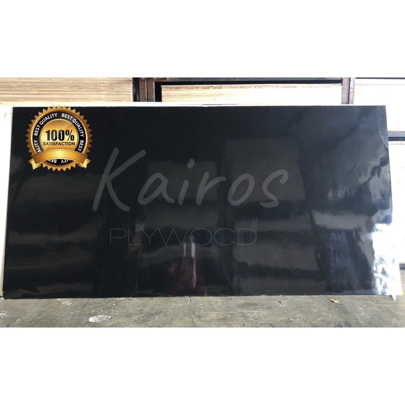 GILISHOP Triplek Melamin Hitam 3mm Kilat / Multiplek Melamin Hitam Glossy