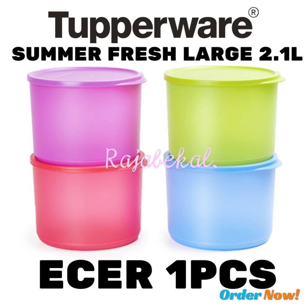 [BIG SALE] PROMO Tupperware  Tropical Round ECER 1PCS 2.1L Cubix Round