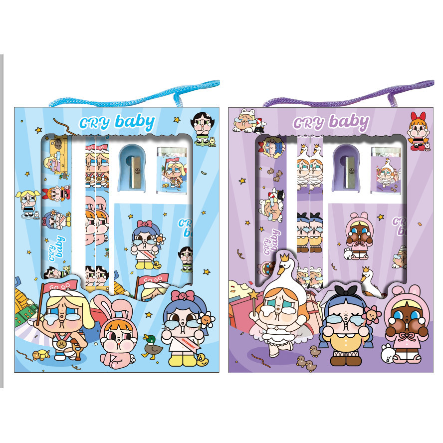 

Set Stationery paket alat tulis anak cocok untuk souvenir atau hadiah ulang tahun anak set alat tulis paket ulang tahun birthday anak study karakter kartun 6in1 hadiah lomba - GG0416