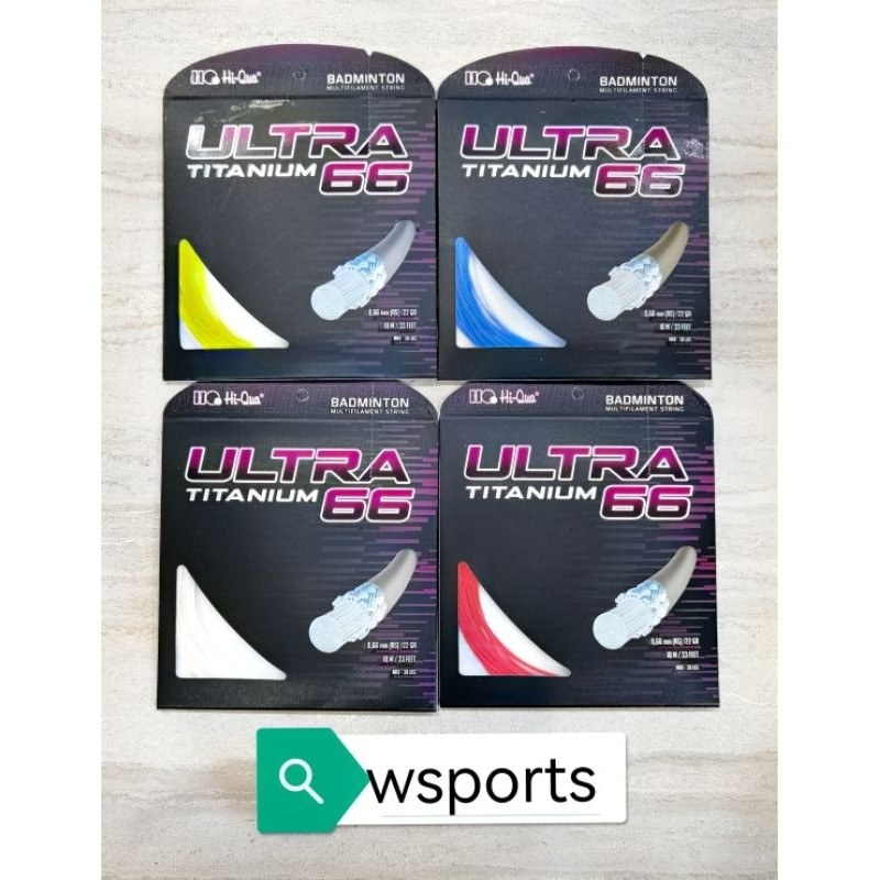 Senar Badminton HQ HiQua ULTRA TITANIUM Ti 66 Original