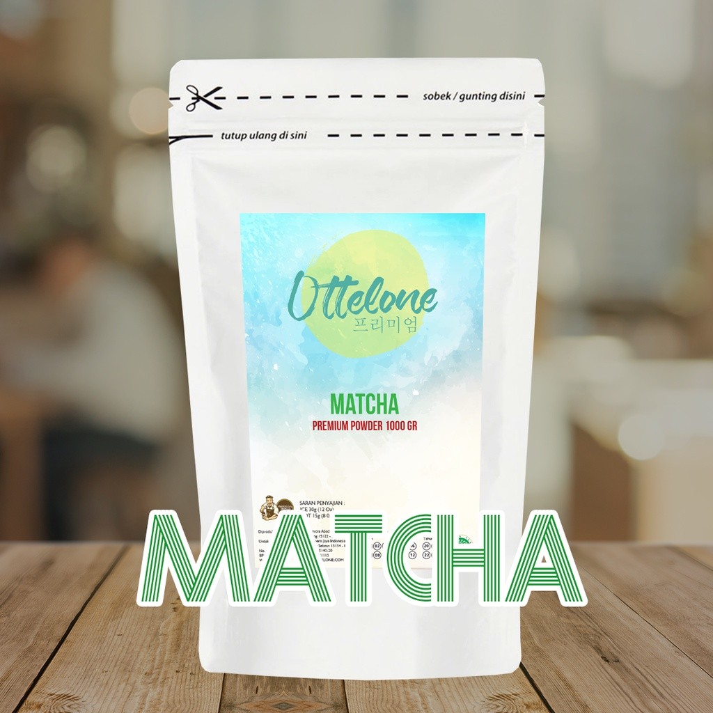 

Bubuk Minuman MATCHA PREMIUM 1KG OTTELONE POWDER HALAL