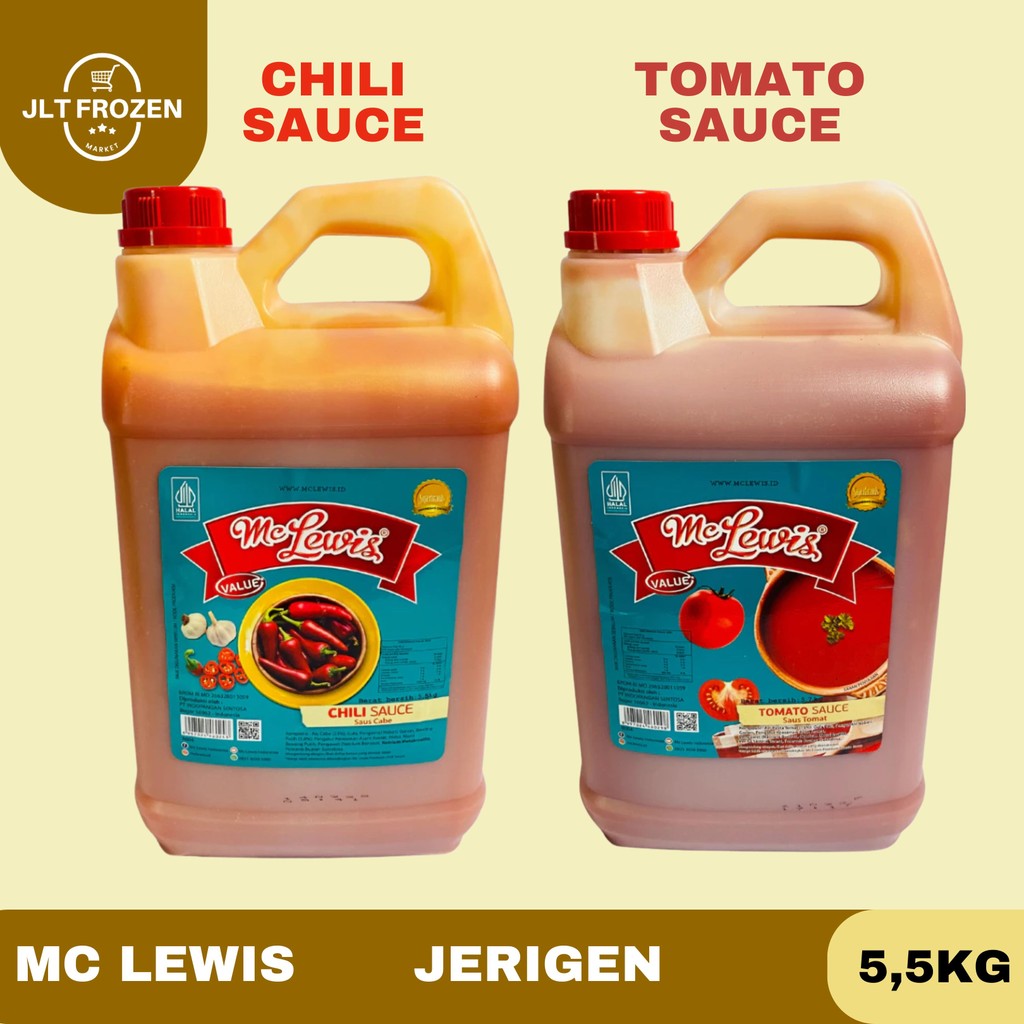 

Mc Lewis Chili Sauce / Chili Sauce / Tomato Premium / Tomato Sauce / Saos / Saus Tomat / Sambal / Saus Cabe / 1kg