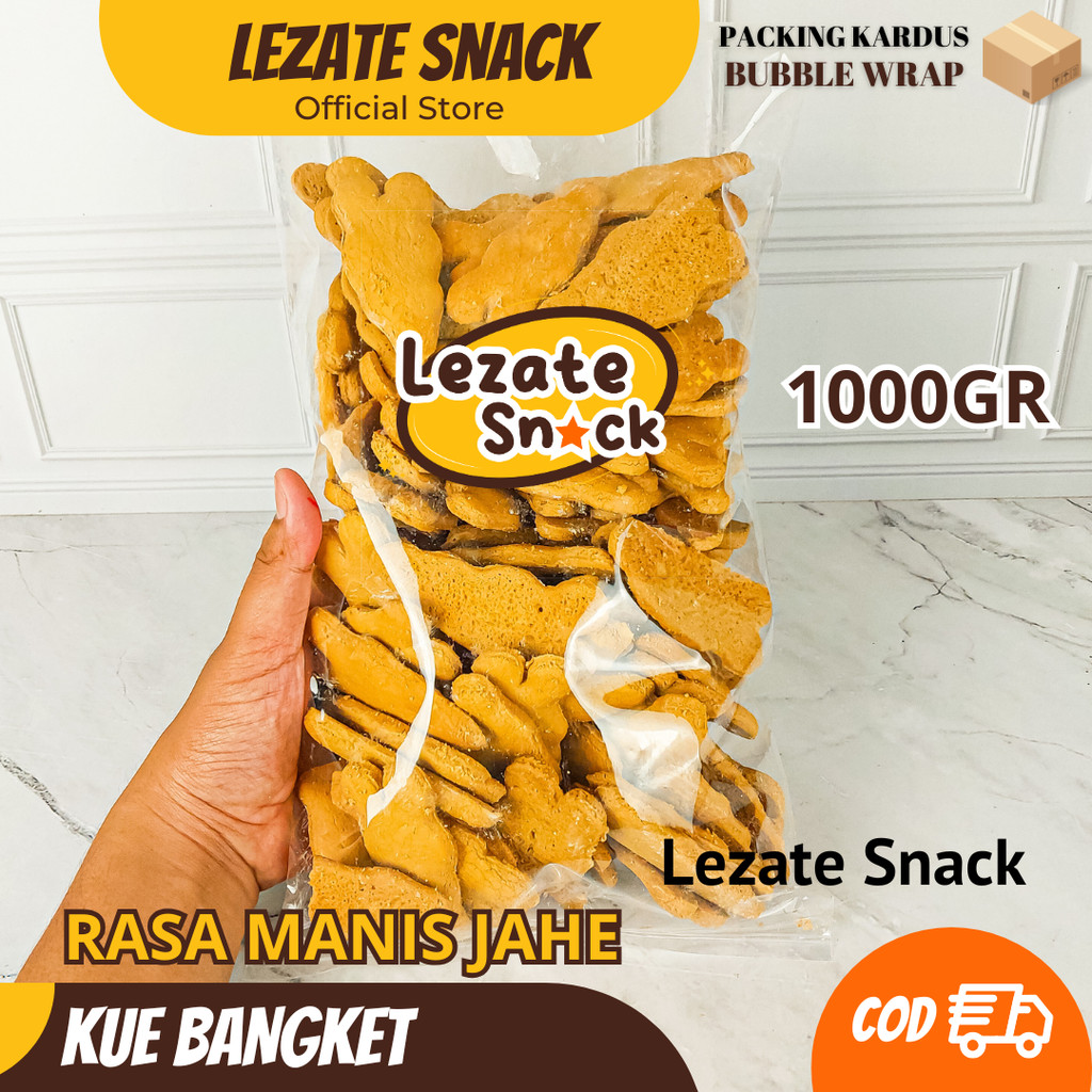 

Kue Bangket Jahe 1KG Roti Jahe Renyah Enak KIloan Murah/Kue Bangkit Jahe / Kue Jahe Kering Roti Kering Lezate Snack WAP SHOP