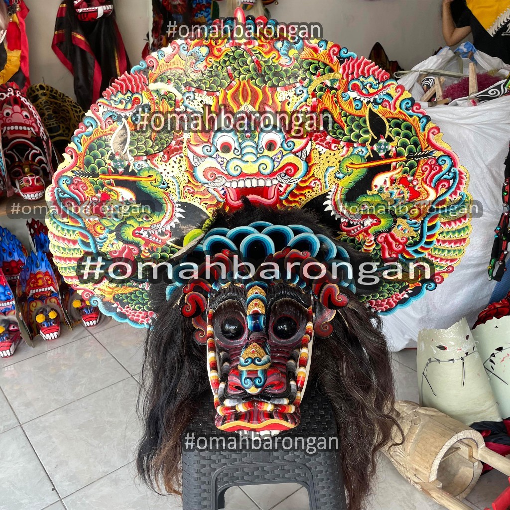 Barongan 23an Jamang Kulit Gajah Duduk Rambut Gondrong