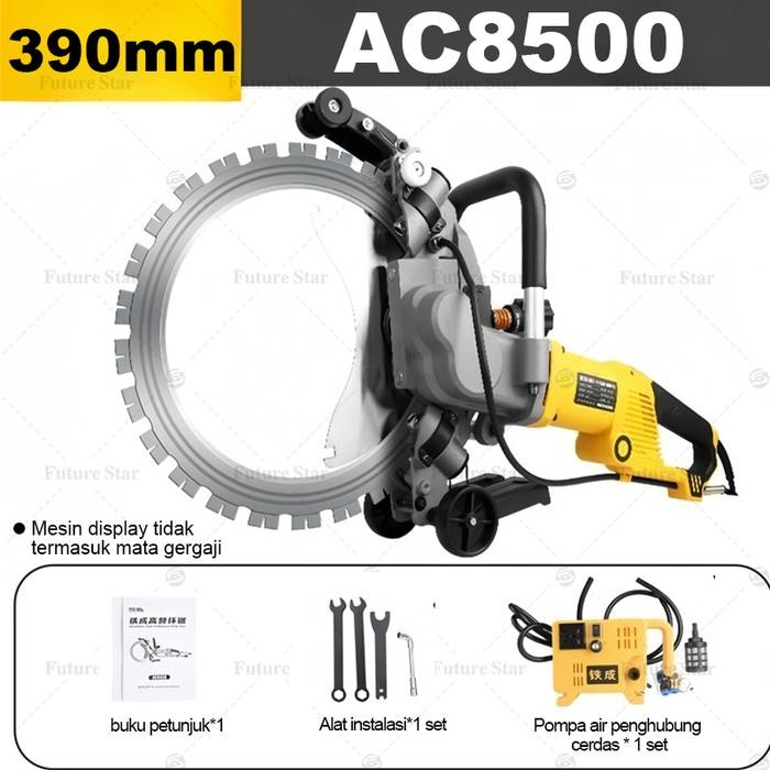 

Mesin Pemotong Beton Listrik 390mm 290mm Concrete Wall Cutting Machine Electric Groove Ring Saw 5000W Mesin Meja Potong Slotter Cutter For Cutting Stone,Wall, Iron,Window, Brick, Roof Tile AC8500 AC8400 - AC8500-390mm - AC8500-390mm