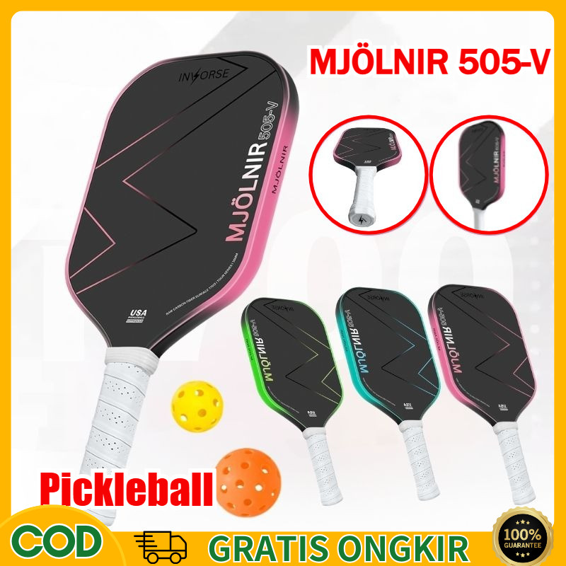 [COD] T700 Carbon Fiber Pickleball Racket MJOLNIR 505-V by INVORSE 16mm Core USAPA Sertifikasi Raket