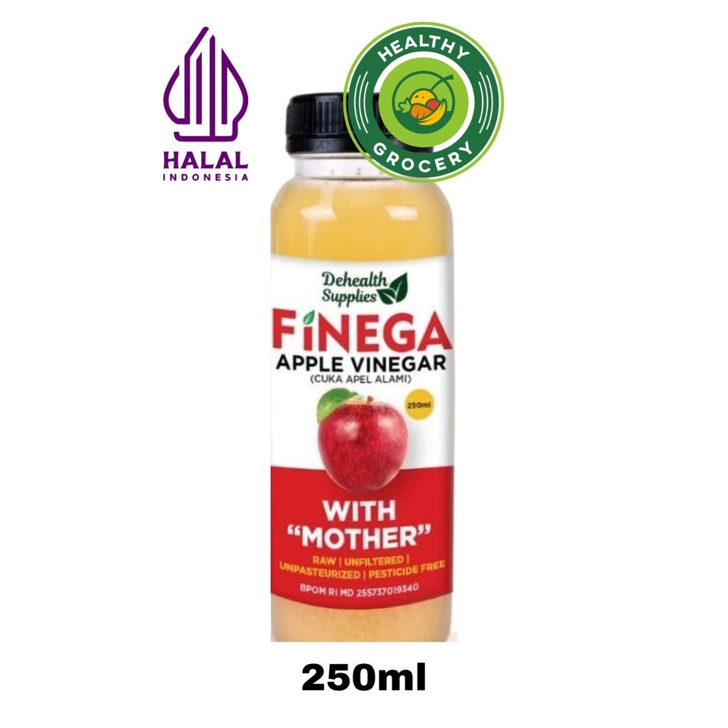 

Finega Cuka Apel 250ml Botol Plastik / Apple Vinegar