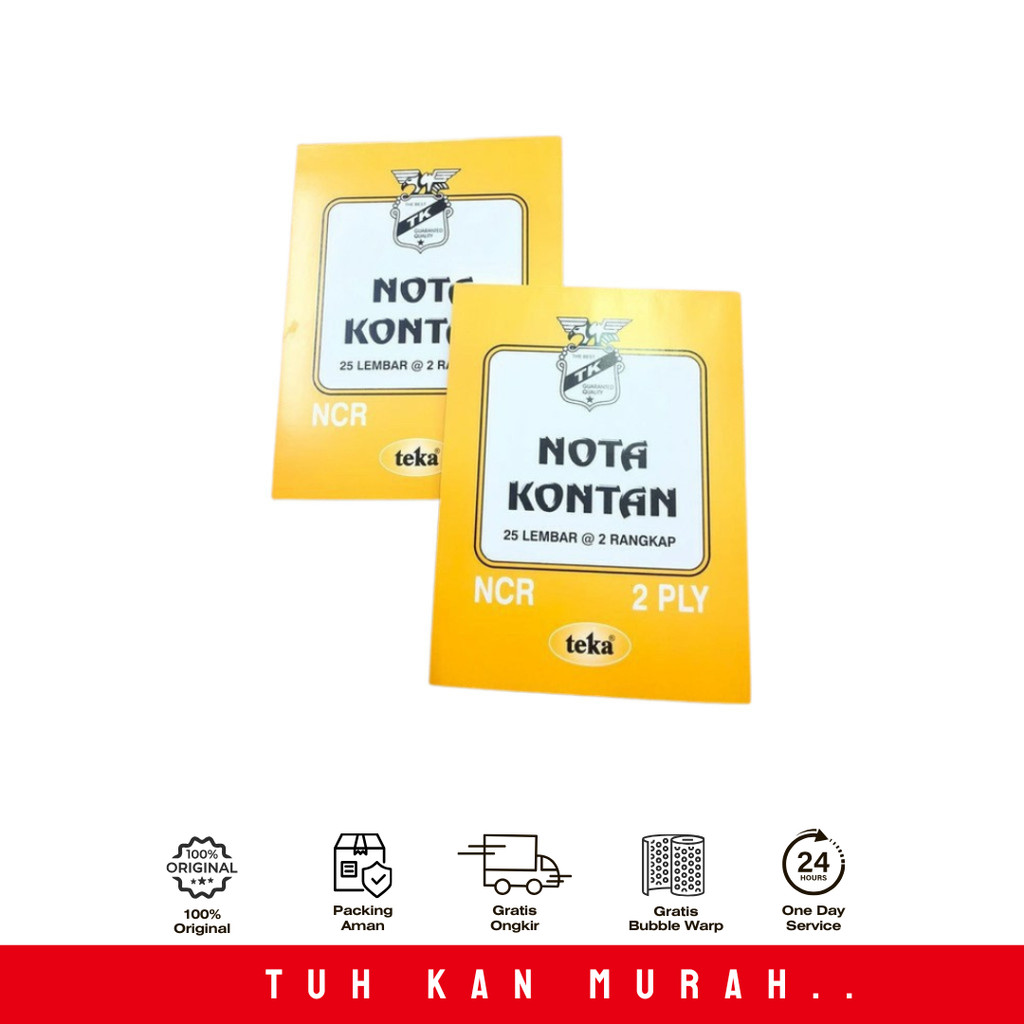 

TEKA NOTA KECIL 3 RANGKAP 3x25 NCR