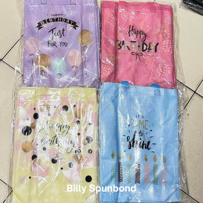 

TERBARU!!! Tas Souvenir Ulang Tahun, Goodie Bag Ulang Tahun, Snack Ultah, Tas - HBD MIX