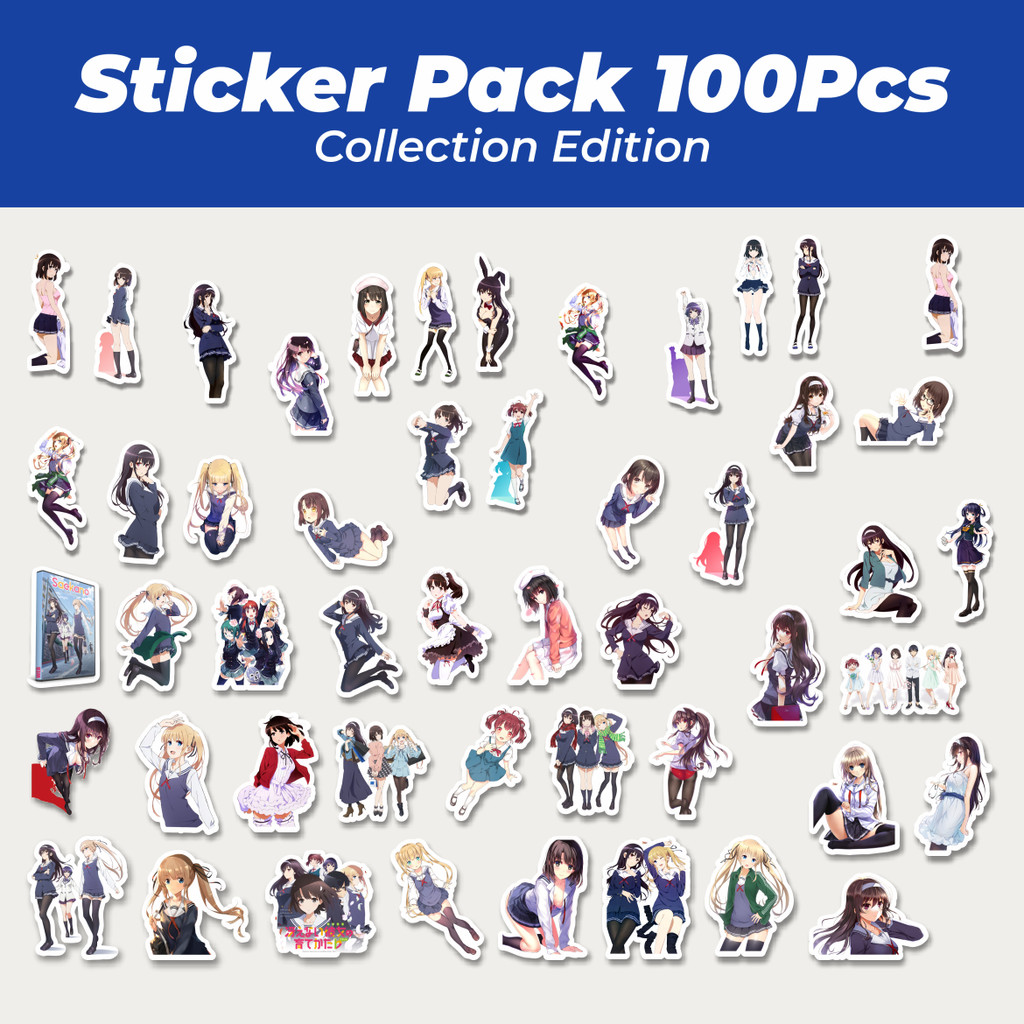 

Hot Stiker Anime Series Saekano/Saenai Heroine no Sodatekata Mix Lucu Anti Air Stikers Berperekat Waterproof Sticker Decal Buat Motor Helm Buku Journal Koper Casing HP Laptop Botol Minum
