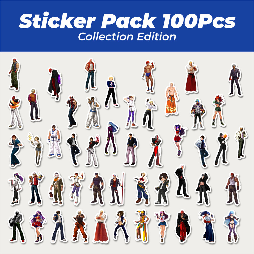 

Hot Stiker Game Series King Of Fighter Character Mix 2 Lucu Anti Air Stikers Berperekat Waterproof Sticker Decal Buat Motor Helm Buku Journal Koper Casing HP Laptop Botol Minum