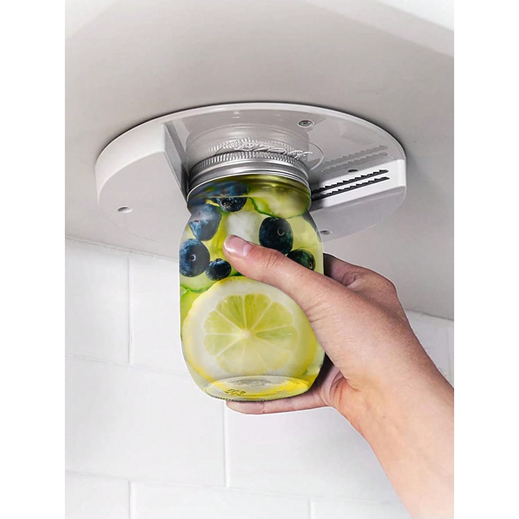 1pc Circular Can Opener Kitchen Cabinet Bottom Cover Bottle Opener Table Bottom Can Opener