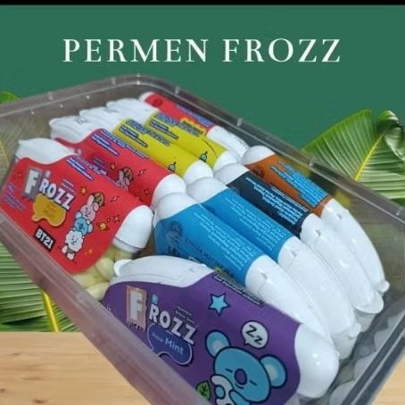 

Paketan Permen FROZZ BT21 free box isi 10 pcs @15gram,permen bebas gula