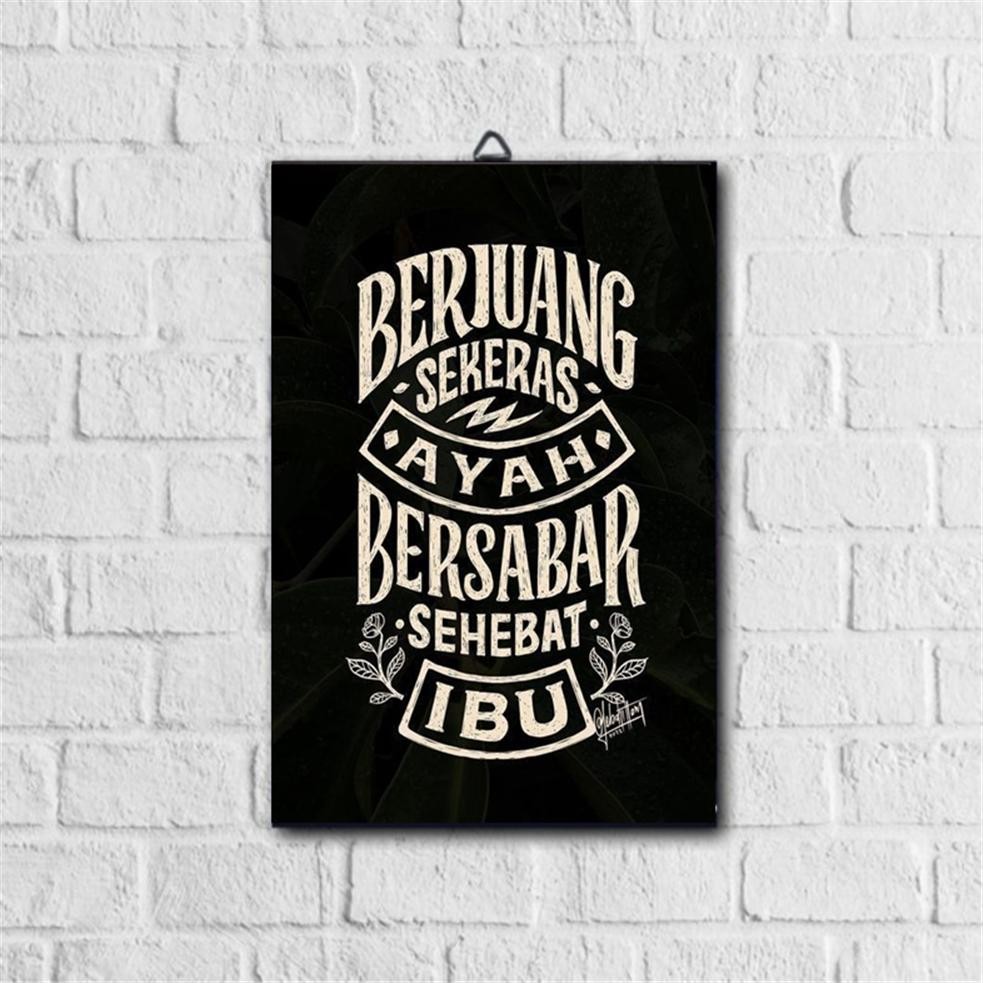 Pajangan Dinding Kata-kata Waldekor untuk Dekorasi poster kamar Kertas hiasan motivasi