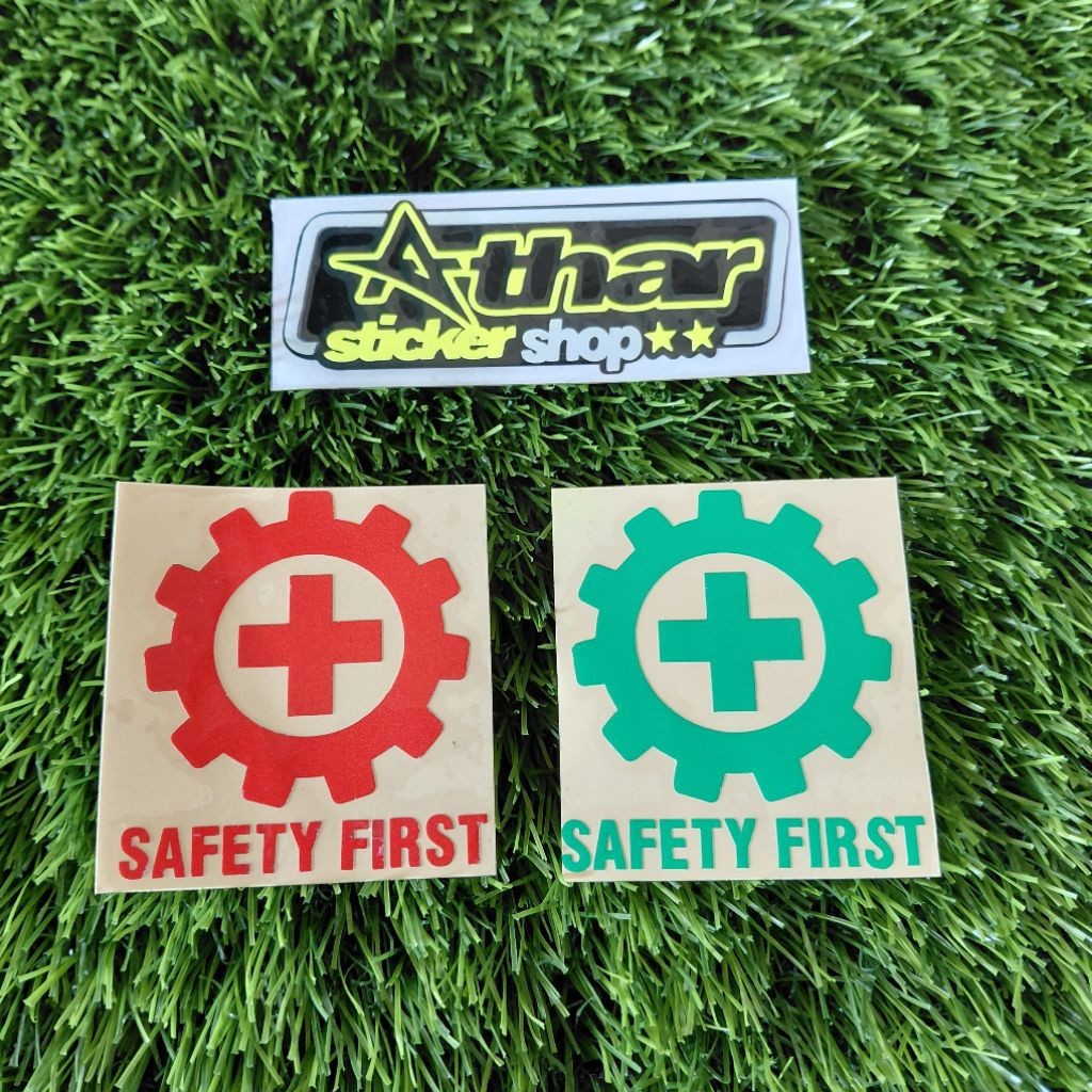 stiker safety stiker keselamatan cutting sticker keamanan safety helm k3