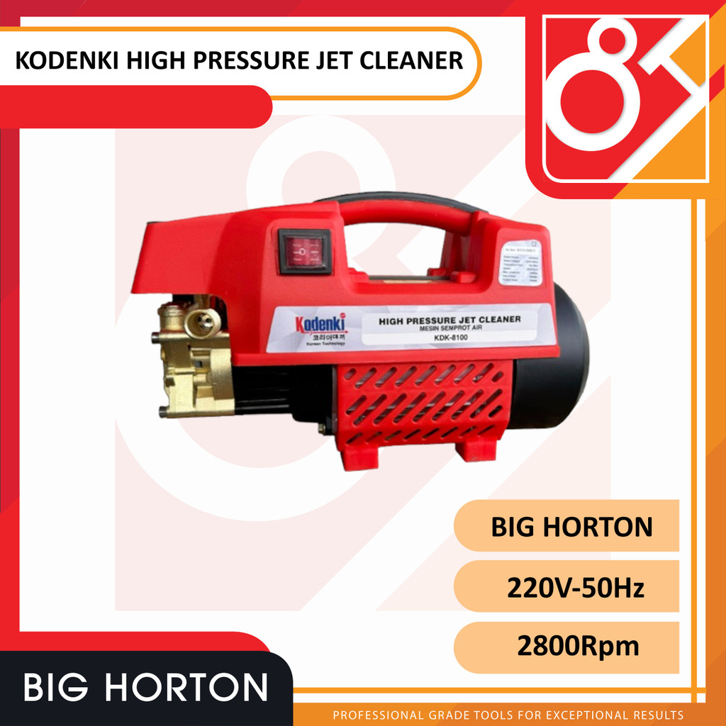 Kodenki Mesin Cuci Motor Mobil 450W Jet Cleaner High Pressure 450 Watt 100 Bar