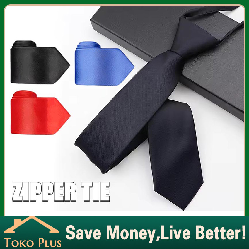 Dasi Instan Praktis pria resleting Slim Dasi Formal Pria Premium langsung pakai / Dasi pria Sleting/