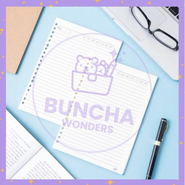 

BW NEW Loose Leaf A7, B7 Kertas File isi Binder , Bahan Bookpaper 72 gsm, 30 sheet S-NB000