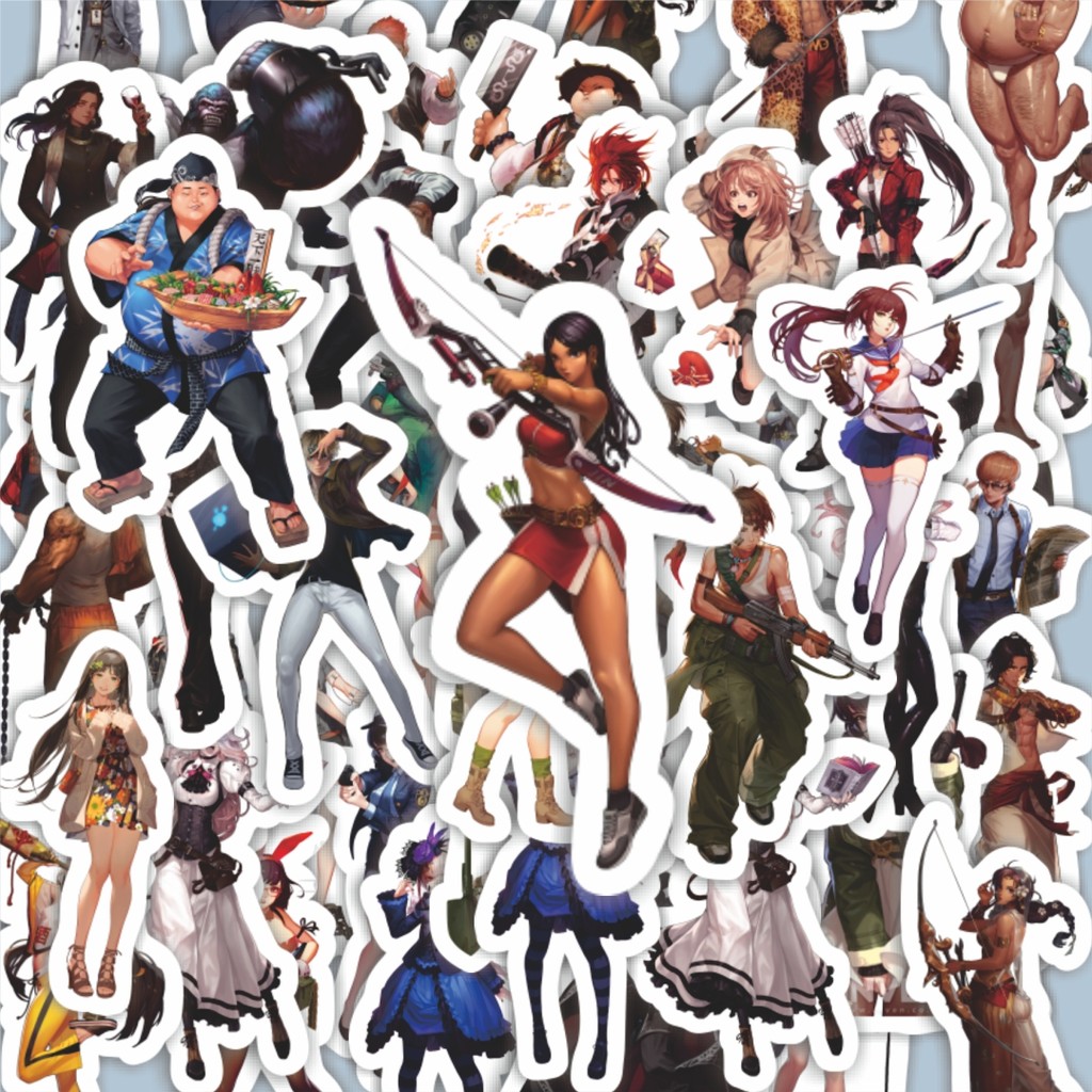 

100PCS Lucu Stiker Game Series Black Survival Character Mix 2 Stiker Aesthetic Stiker Anti Air Stikers Berperekat Waterproof sticker decal buat Motor Helm Buku Journal Koper Casing HP Laptop Botol Minum Hadiah anak