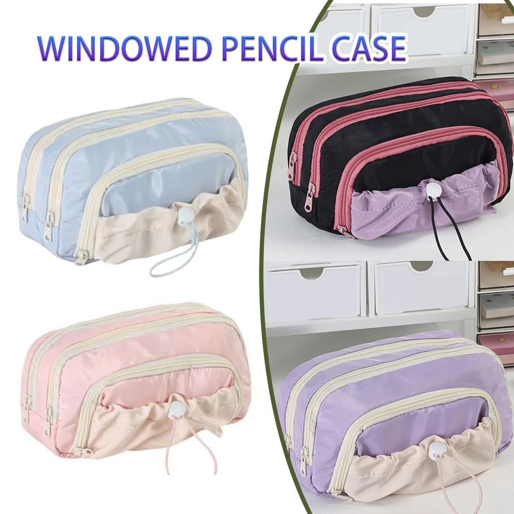 

Kotak pensil sma aesthetic Tempat Pensil untuk Anak Perempuan 3 Lapis Ultra Large Capacity Alat