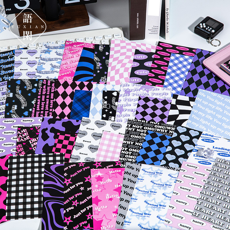 

20 pcs Vintage Euro-american style Large size material paper Decorative Scrapbooking Background paper