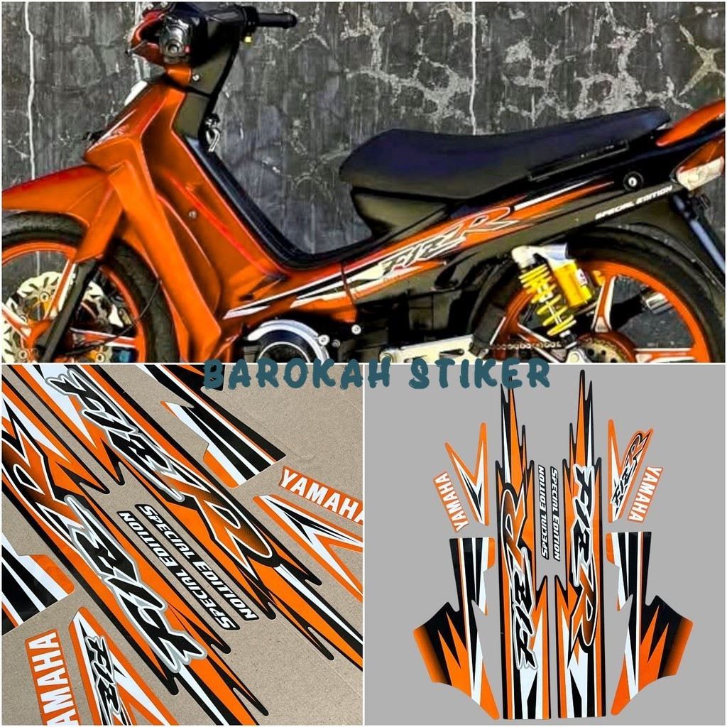 Striping stiker Yamaha F1ZR fizr fiz r f1 zr Special Edition New Stiker List Body Hitam Oren Oranye