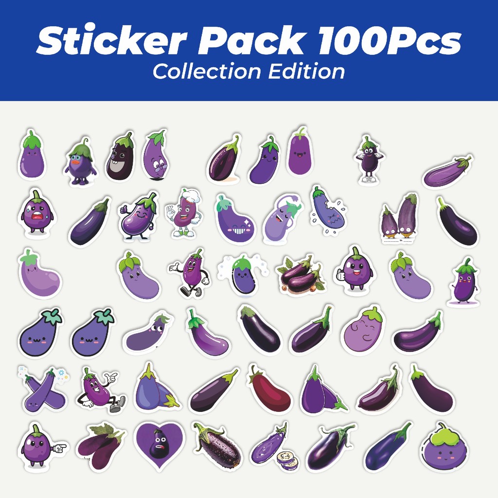 

Hot Stiker Tumbuhan Terong Lucu Anti Air Stikers Berperekat Waterproof Sticker Decal Buat Motor Helm Buku Journal Koper Casing HP Laptop Botol Minum
