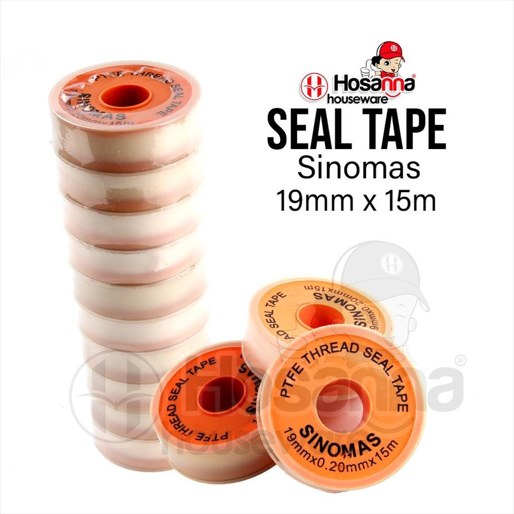 ♚Seal Tape Sinomas Ukuran 19 MM X 15 M♚