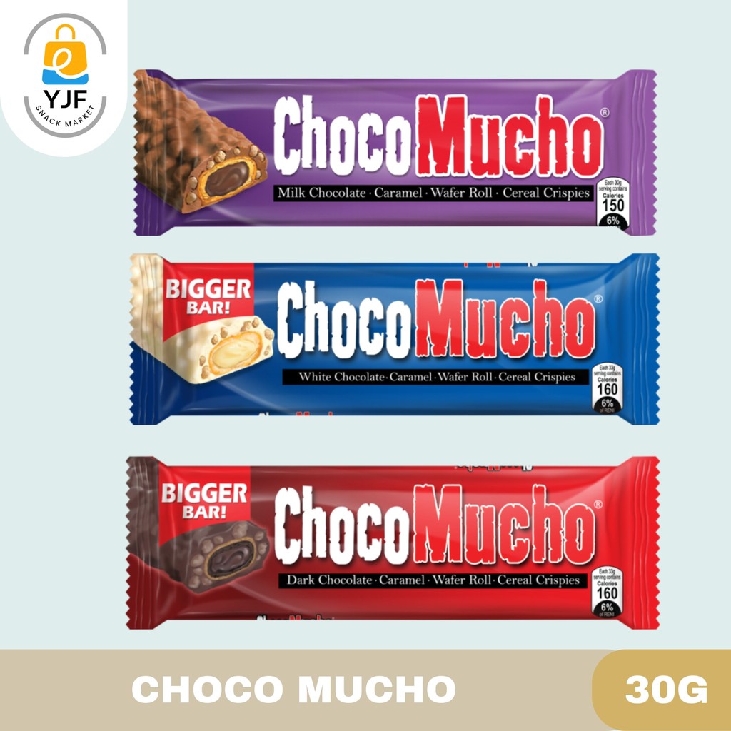 

Choco Mucho Choco Roll / Chocomucho Wafer Choco Roll Cereal Crispy - 30g 1PCS