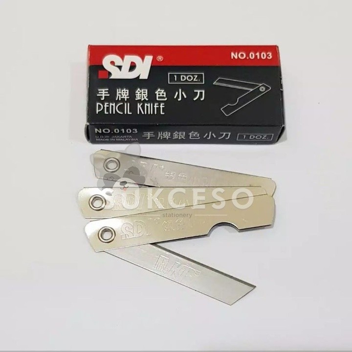 

SDI Pisau Lipat 0103 DIJUAL 1 SET isi 12pcs Murah