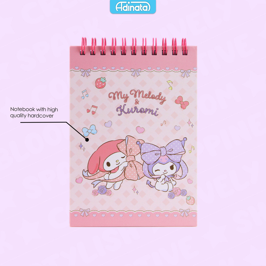 

My Melody Kuromi A6 Memo Spiral Notebook 2533-4322 - Adinata / Buku Catatan / Memo