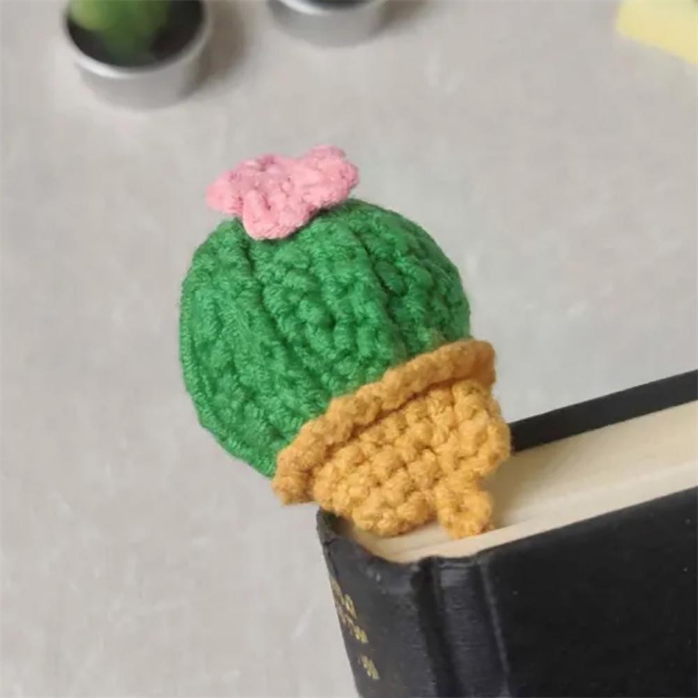 

Colorful Cactus Bookmark Hand-crocheted Cactus Bookmark Vibrant Colors for Office Decoration Party Favors Unique Knitting