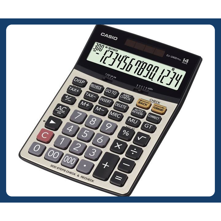 

Casio DJ-240D Plus Desktop 114 Digit, Metal Faceplate, Review 300 Langkah, Tombol Rollover