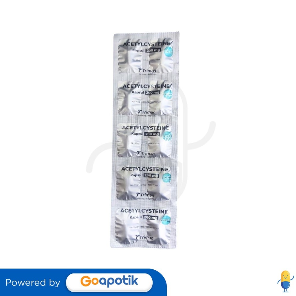 Acetylcysteine Triman 200 Mg Strip 10 Kapsul