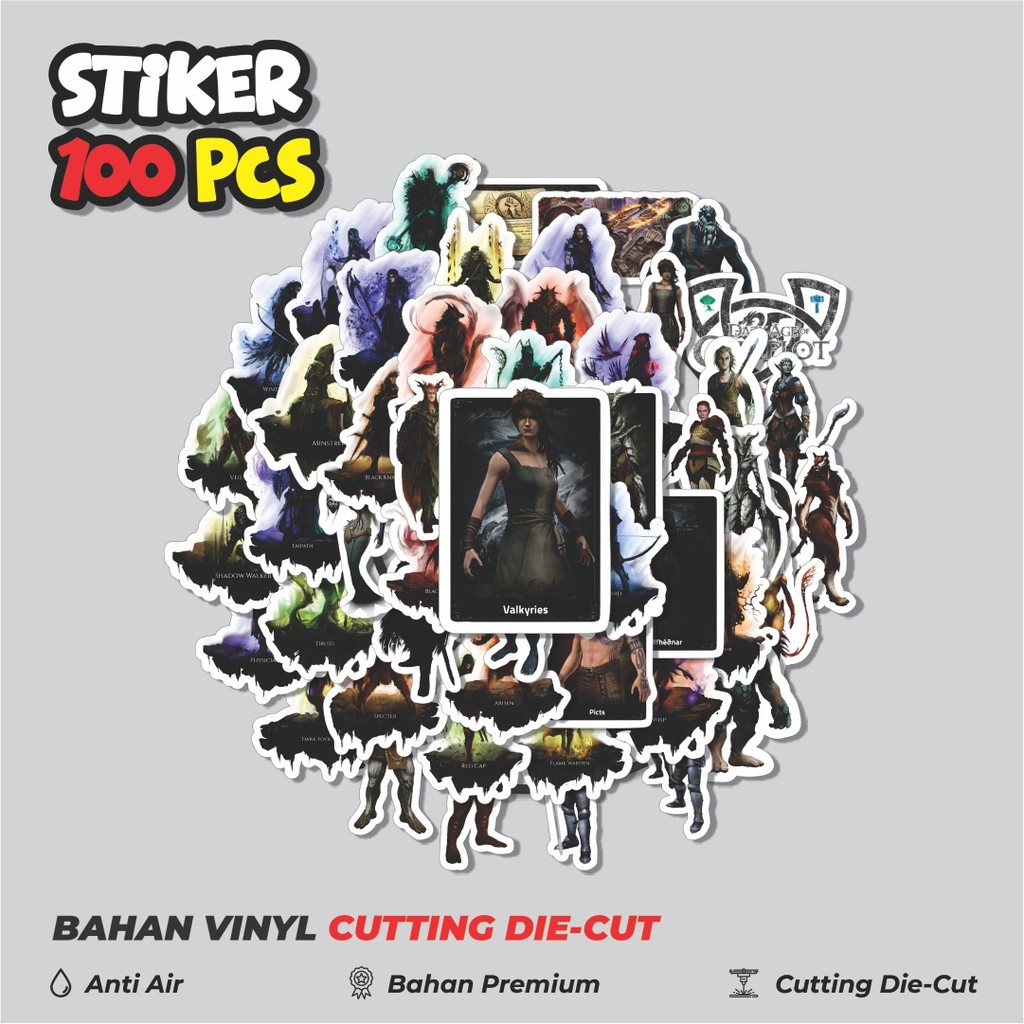 

Terbaru! 50 pcs Stiker Game Series Chamelot Unchained Karakter MIX Dekorasi Lucu Kreatif untuk Notebook, Skateboard, HP