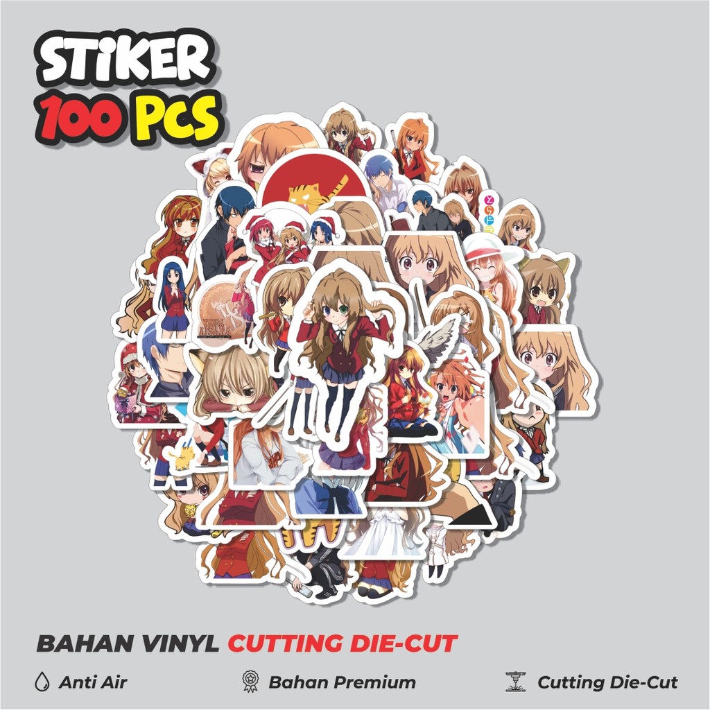 

Terbaru! 50 pcs Stiker Anime Series Toradora Karakter Mix 1 Dekorasi Lucu Kreatif untuk Notebook, Skateboard, HP