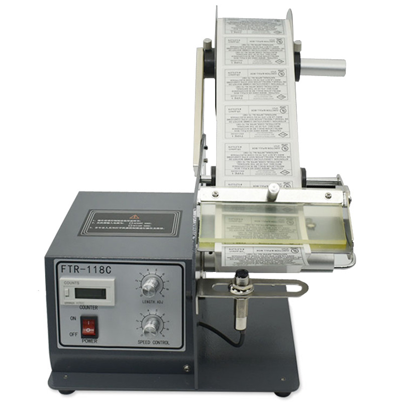 

Label stripping machine FTR-118C Automatic stripping machine product barcode self-adhesive commercial stripper 220v/50hz 15w 1pc
