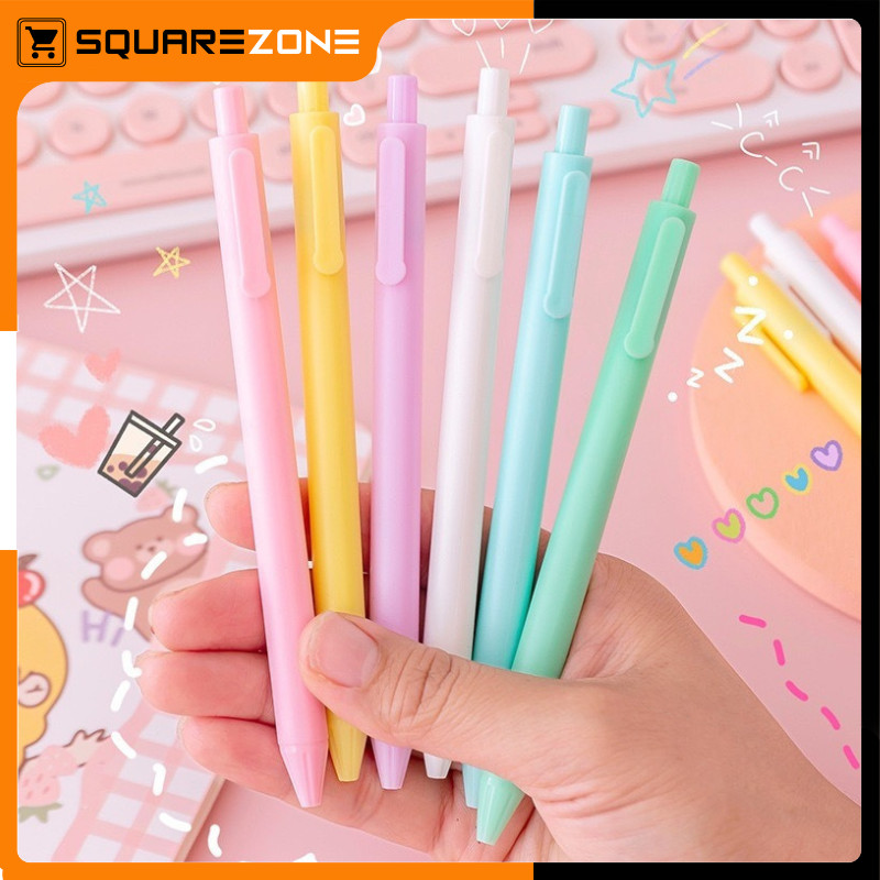 

Pena Mekanik Macaron Minimalis Pulpen Polos Macaron Tinta Hitam ATK011