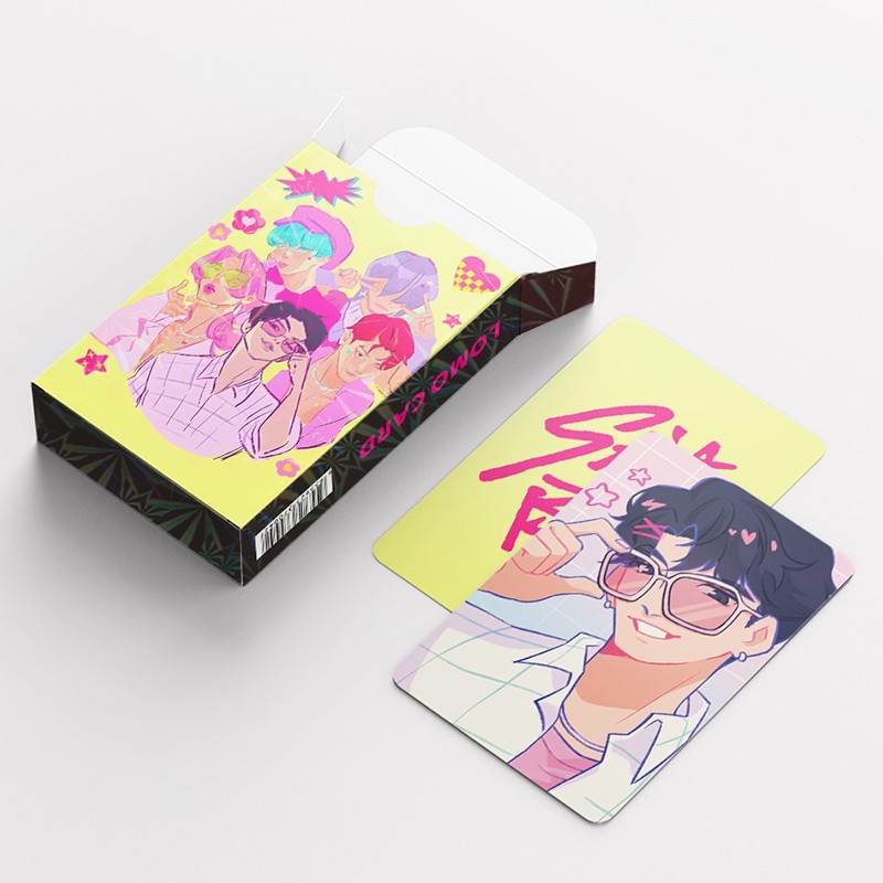 

55pcs Kpop Hunter Laser Cards Party Cosplay Game Anime Movie Fashion Collect Photo Cards Card Animation Surrounding Kids Gifts